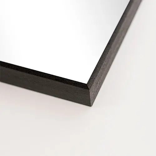 ChromaLuxe Wandtafel weiß-glänzend, 505 x 760 x 16 mm, Rahmen Schwarz