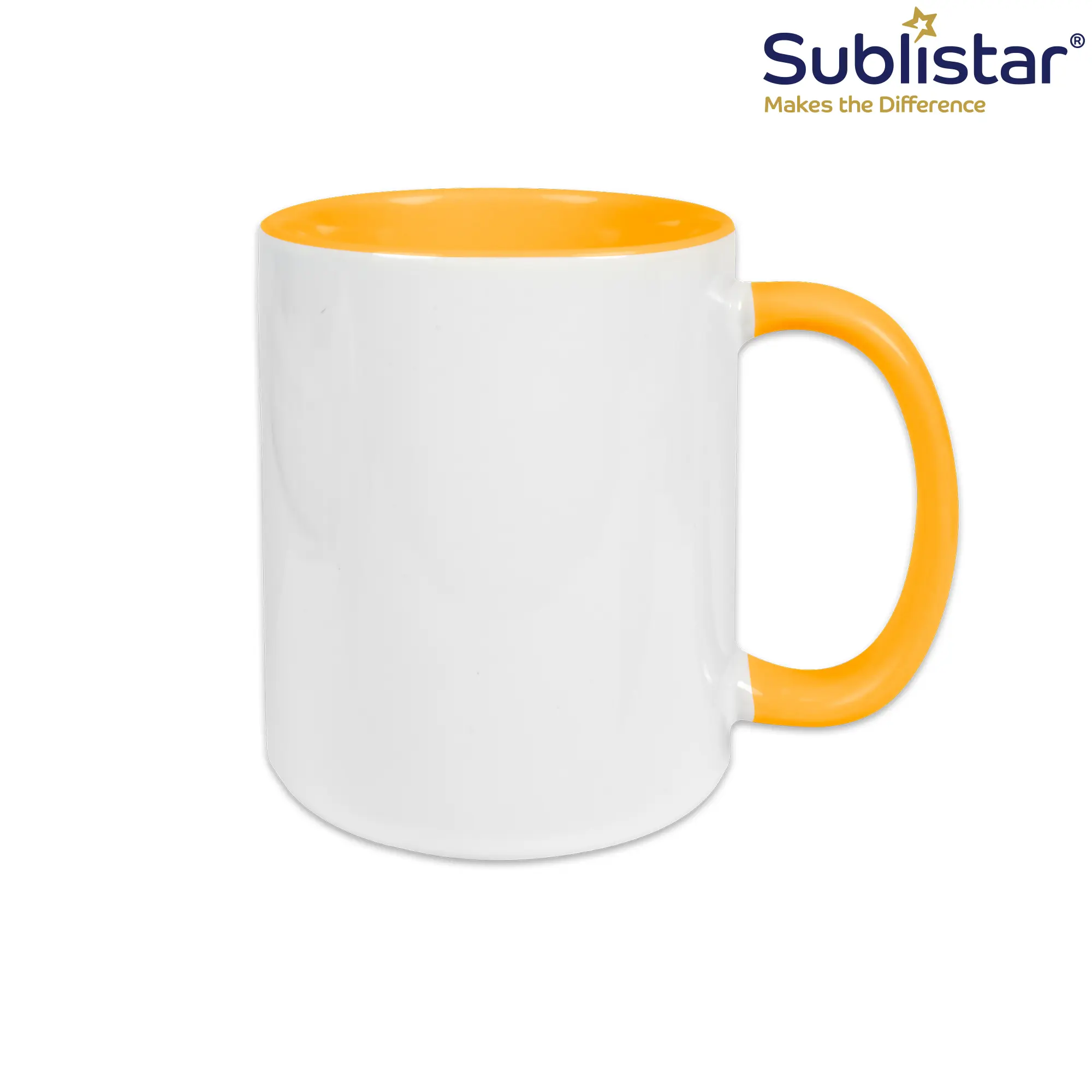 Keramiktasse TWO TONES & HANDLE 11oz, Sublistar®-Coating, div. Farben