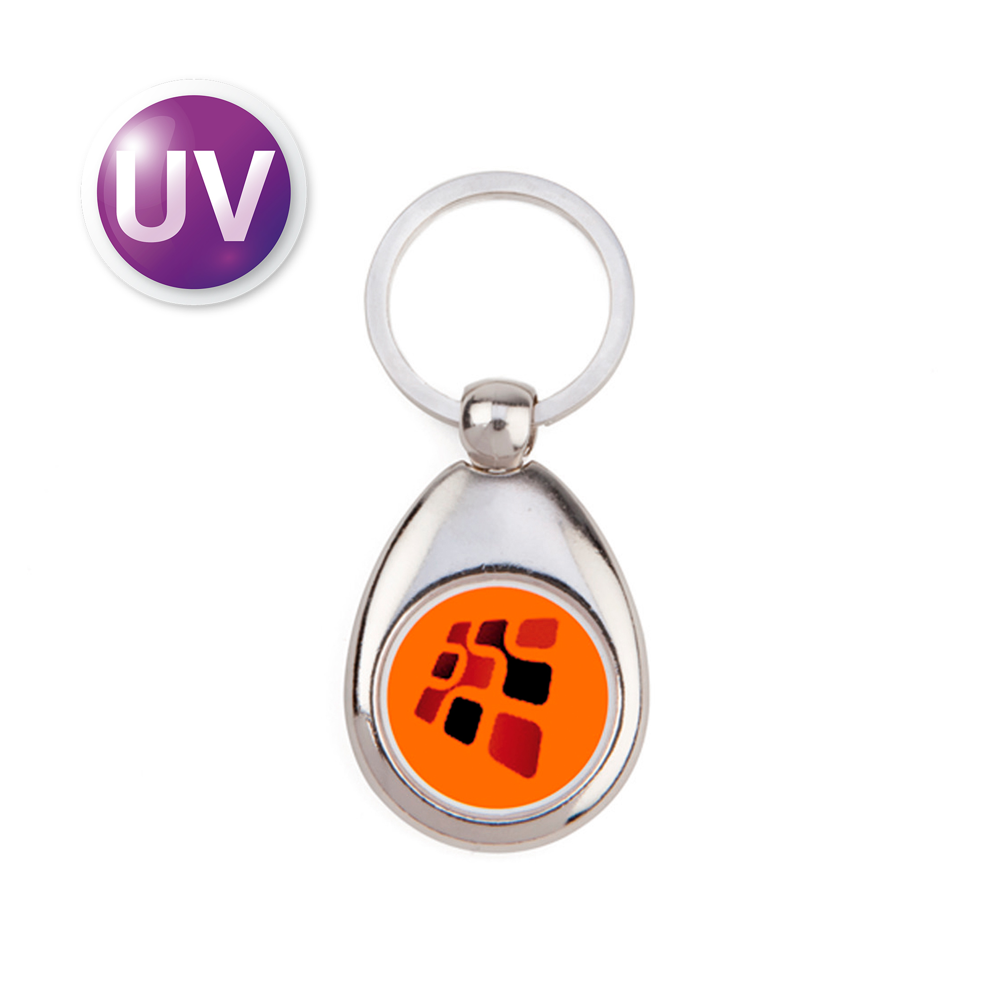 UV Druck Multiplexx Schlüsselanhänger, Metall, versch. Ausführungen