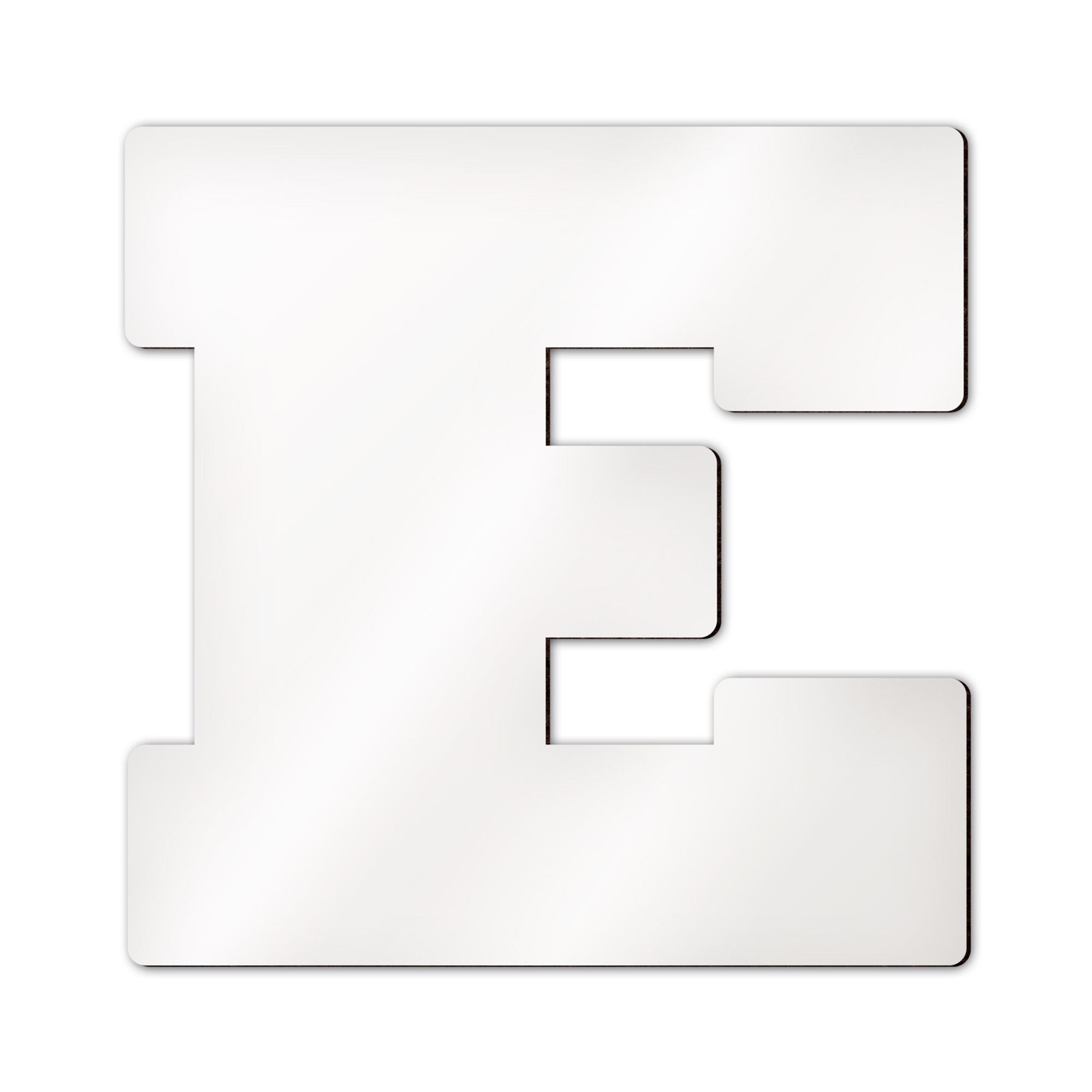 Lettres d’alphabet et caractères spéciaux Sublistar® en MDF, Hauteur 14 cm, 3 mm d'épaisseur, 100 pcs./carton