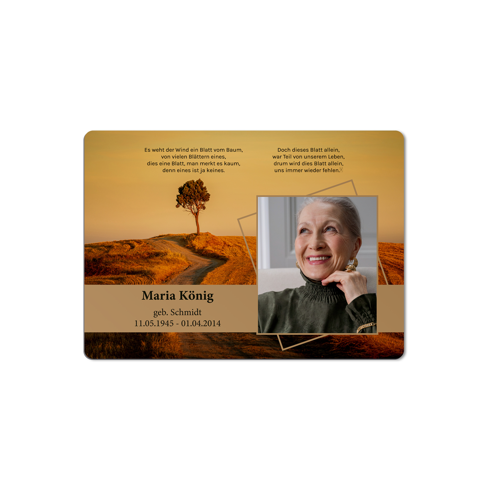 Tableau photo Duraluxe en aluminium blanc mat, diverses tailles