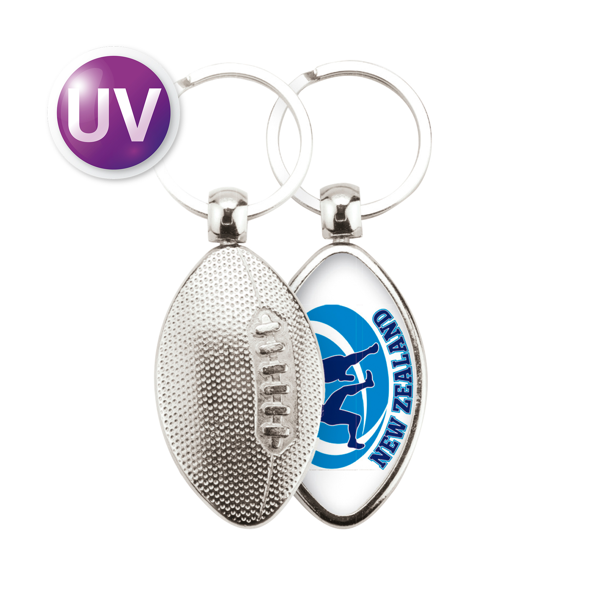 UV Druck Multiplexx Schlüsselanhänger, Metall, versch. Ausführungen