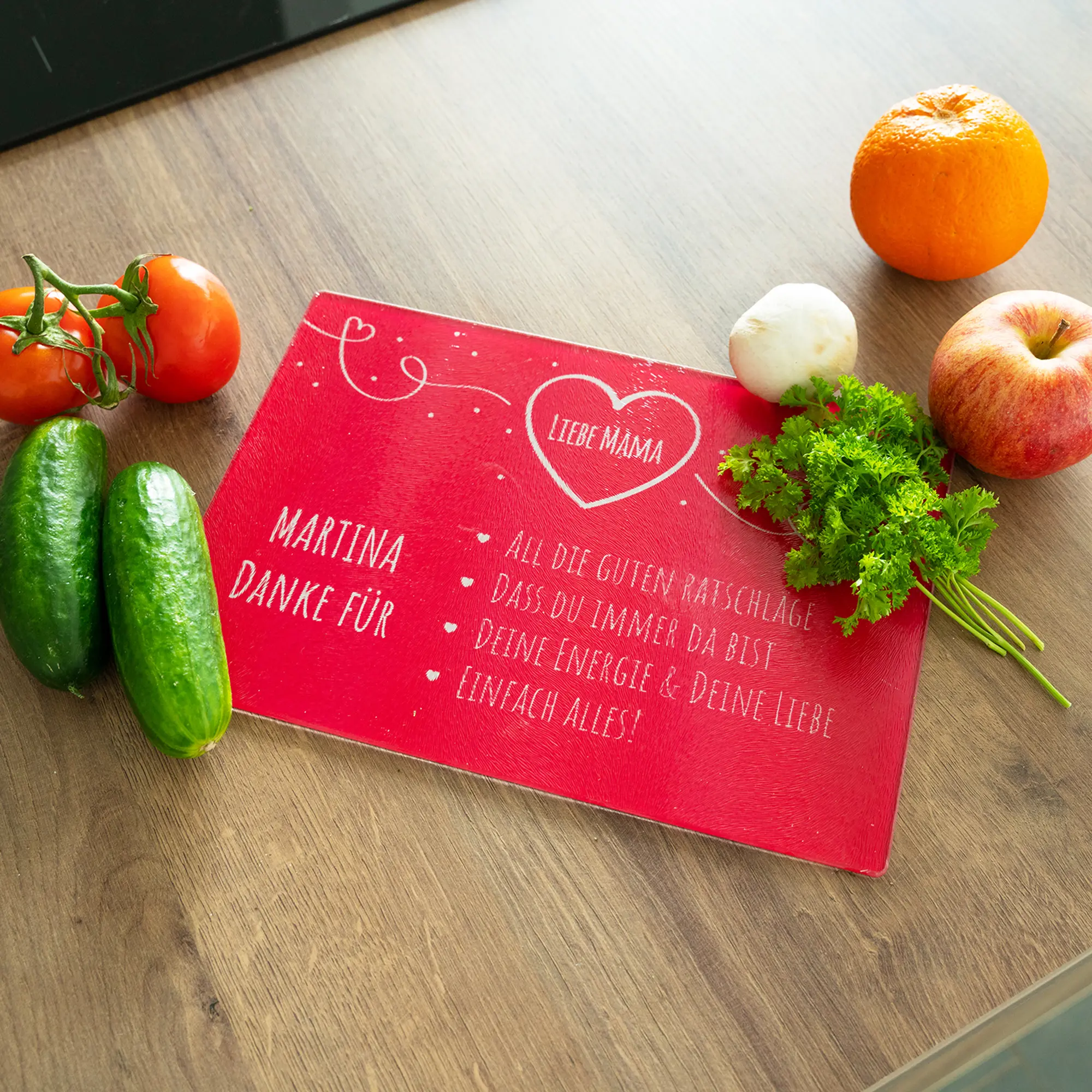 Glas-Schneidebrett, div. Größen