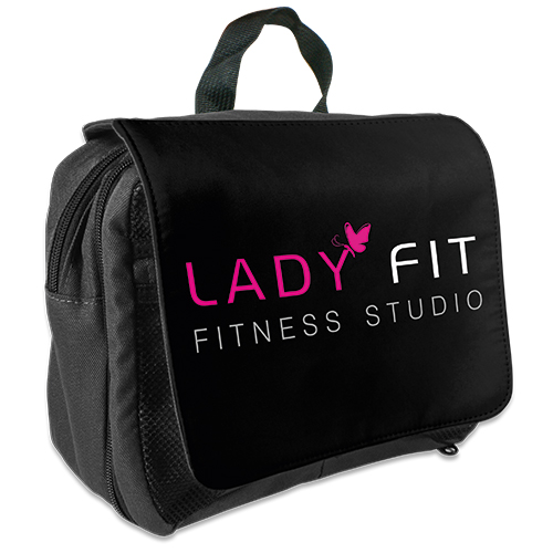 Sublistar® Trousse de toilette BERLIN, anthracite, taille (LxHxP) 225 x 180 x 90 mm, 50 pcs./carton