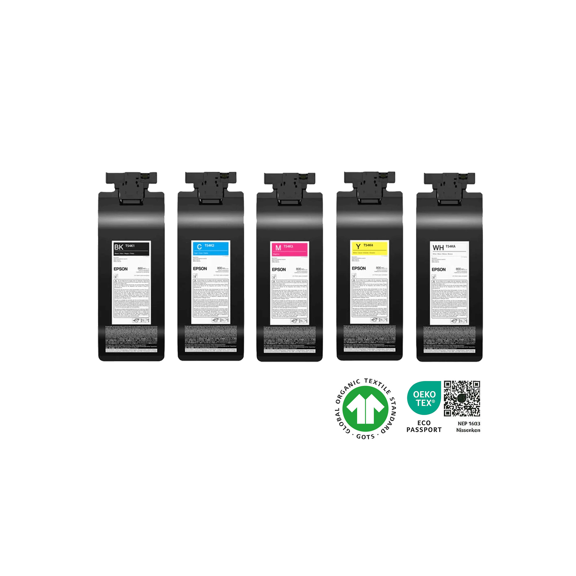 Epson UltraChrome® DG2, für SureColor F2200, 800 ml Beutel, verschiedene Farben