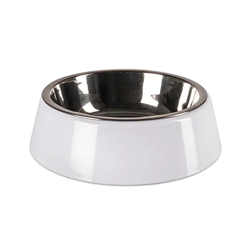 Tiernapf aus Polymer-Kunststoff mit Edelstahleinsatz, versch. Größen
