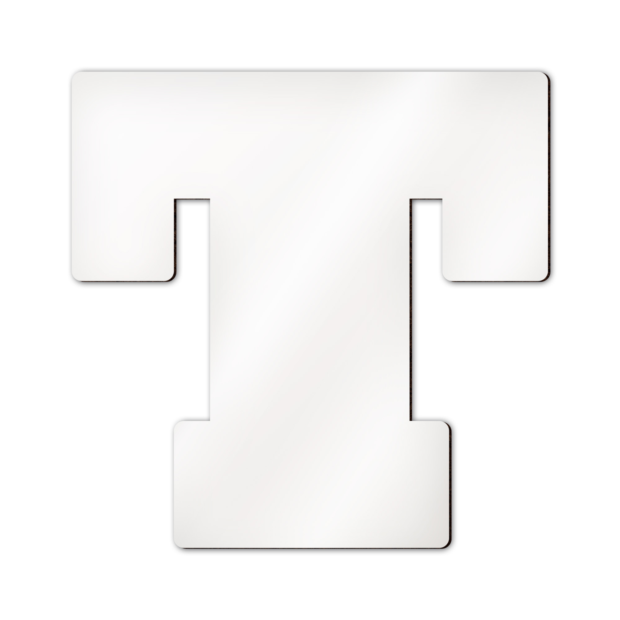 Lettres d’alphabet et caractères spéciaux Sublistar® en MDF, Hauteur 14 cm, 3 mm d'épaisseur, 100 pcs./carton