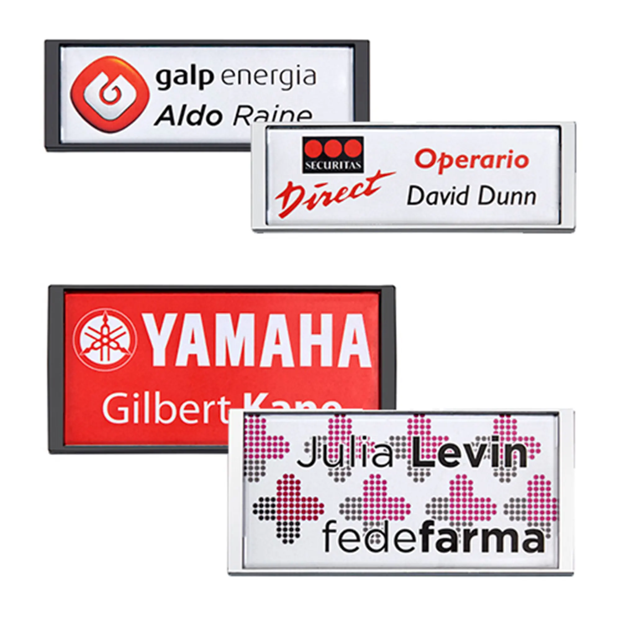 Multiplexx Namensschilder, versch. Farben, versch. Größen