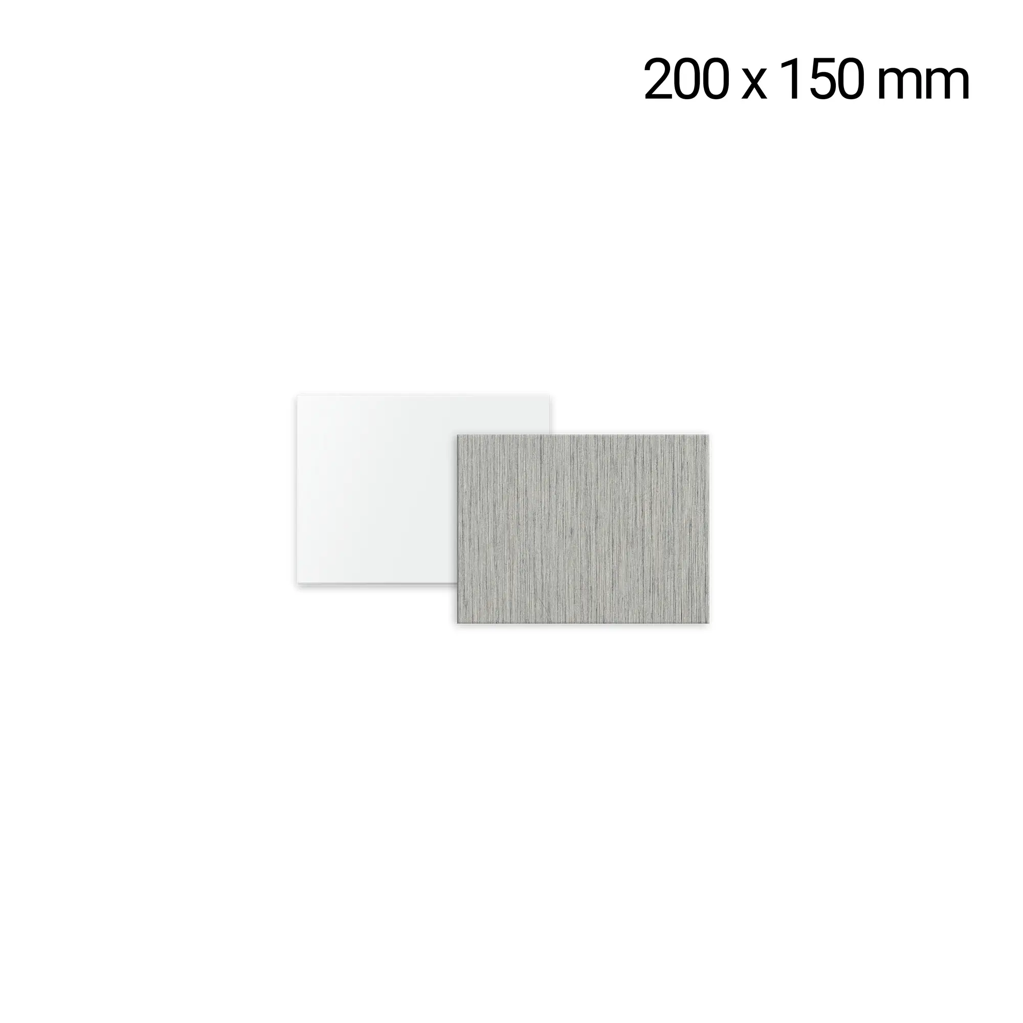 Aluminium sheet 150 x 200 mm, 0.7 mm thickness, various colours