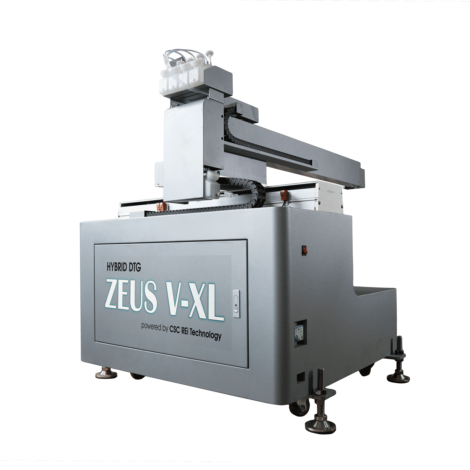 Hybrid CMYK Digitaldrucksystem ZEUS V-XL, max. Druckformat 45 x 60 cm