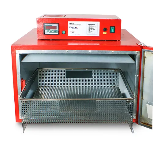 Heißluftofen MAXI, für die vollflächige Bedruckung, von bis zu 20 Tassen in einem Arbeitsgang