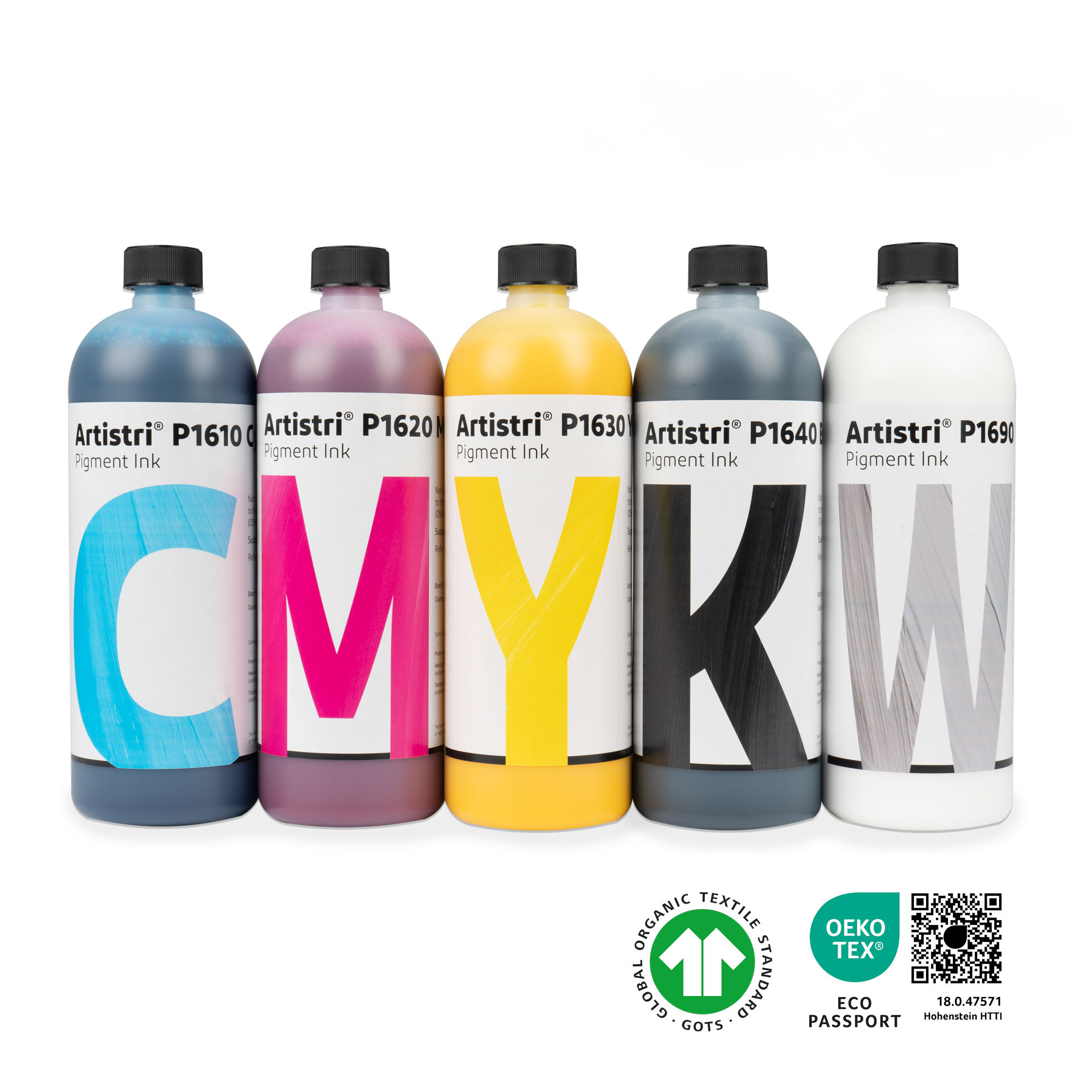 Encre DTF DuPont™ P1600 Series, diverses couleurs, bouteille de 1 litre