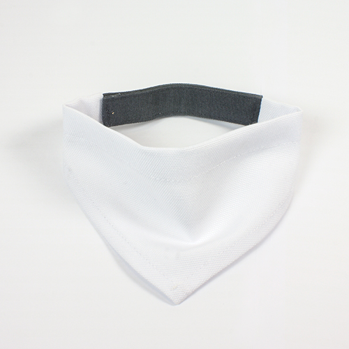 Sublistar® Bandana pour chien, blanc avec fermeture velcro, diverses tailles