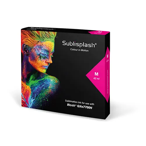 Sublisplash® für Ricoh GX e7700N, 62/70 ml Kartuschen, div. Farben