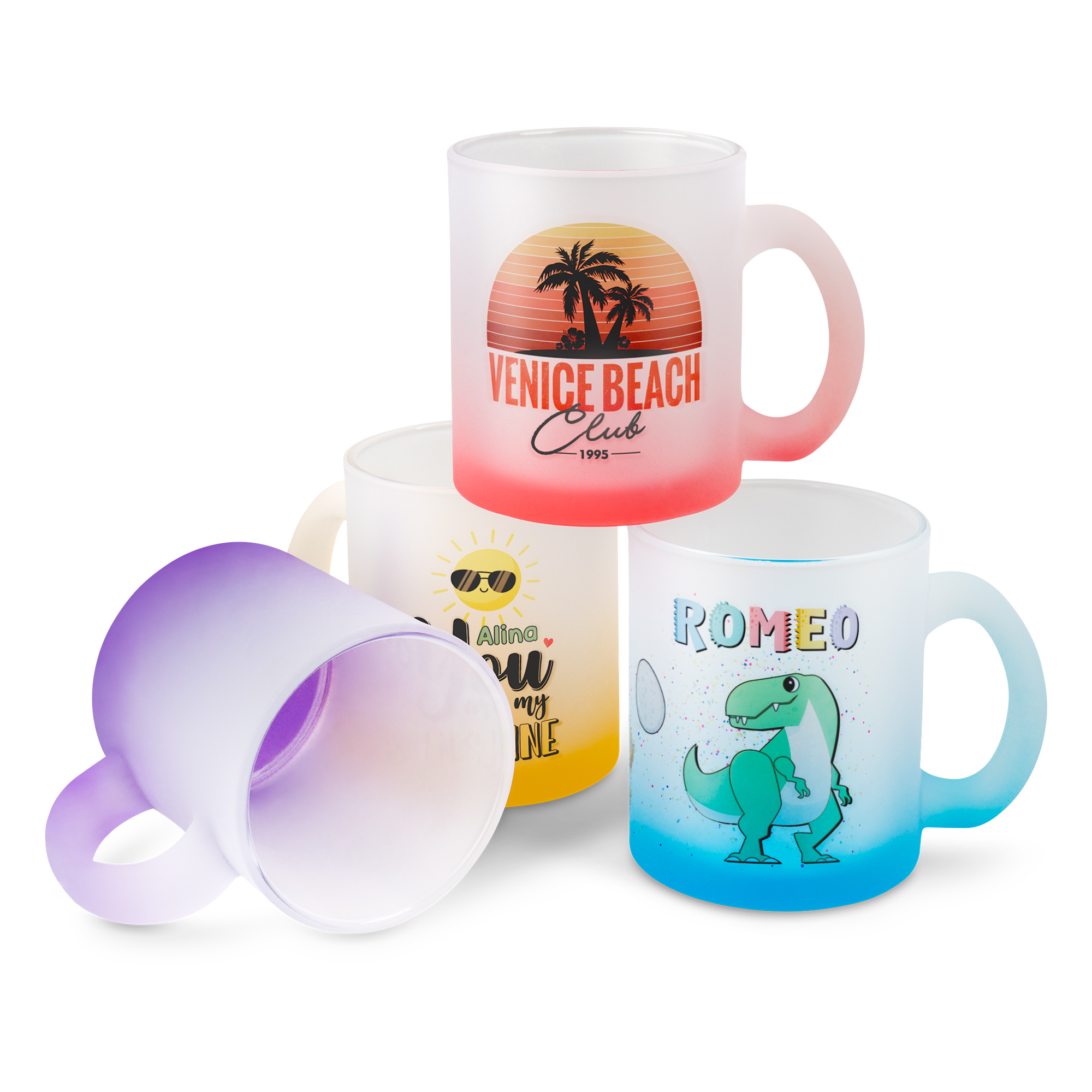 Glastasse mit Farbverlauf 10oz, Orca™ Coating