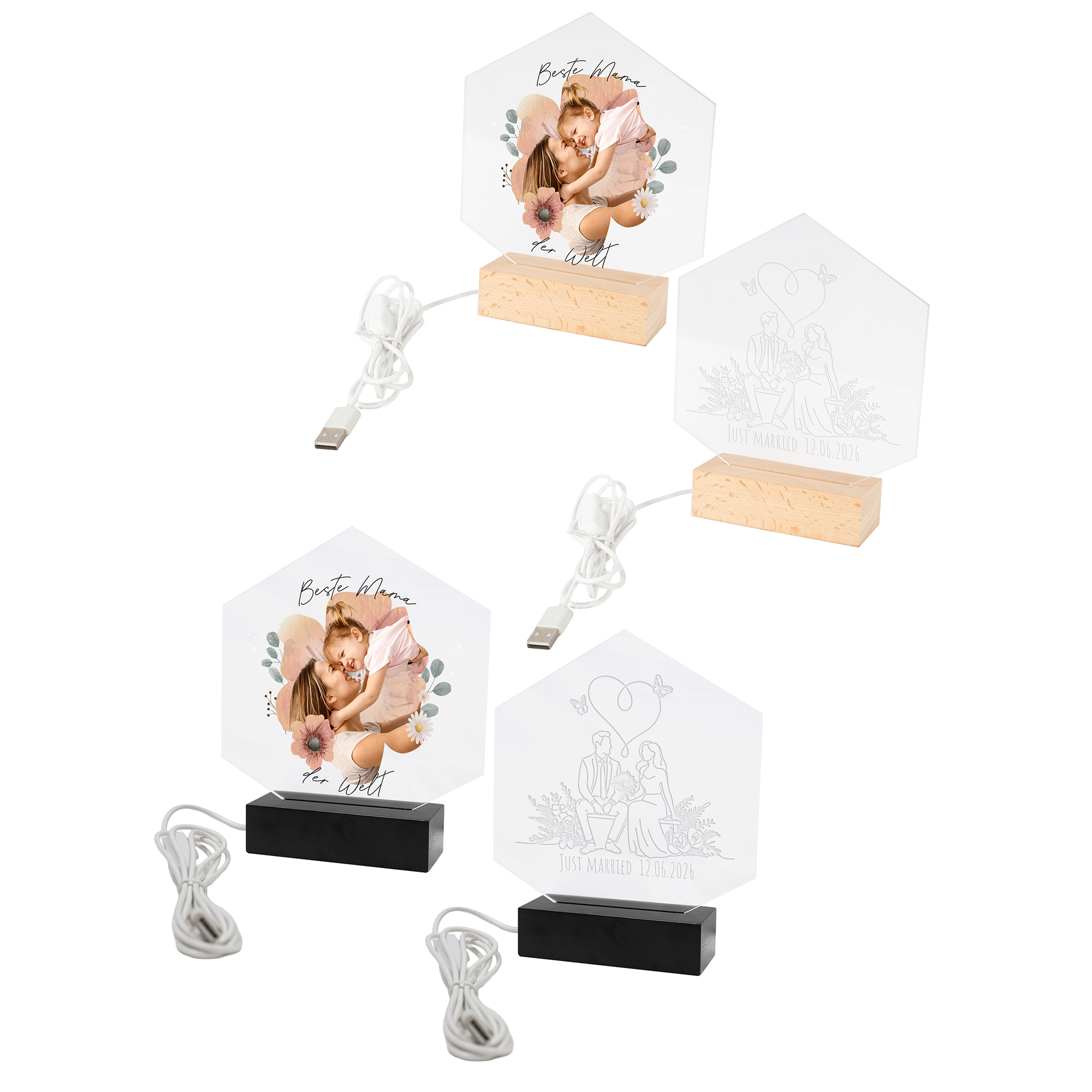 Présentoir en acrylique « Diamant », différents bundles