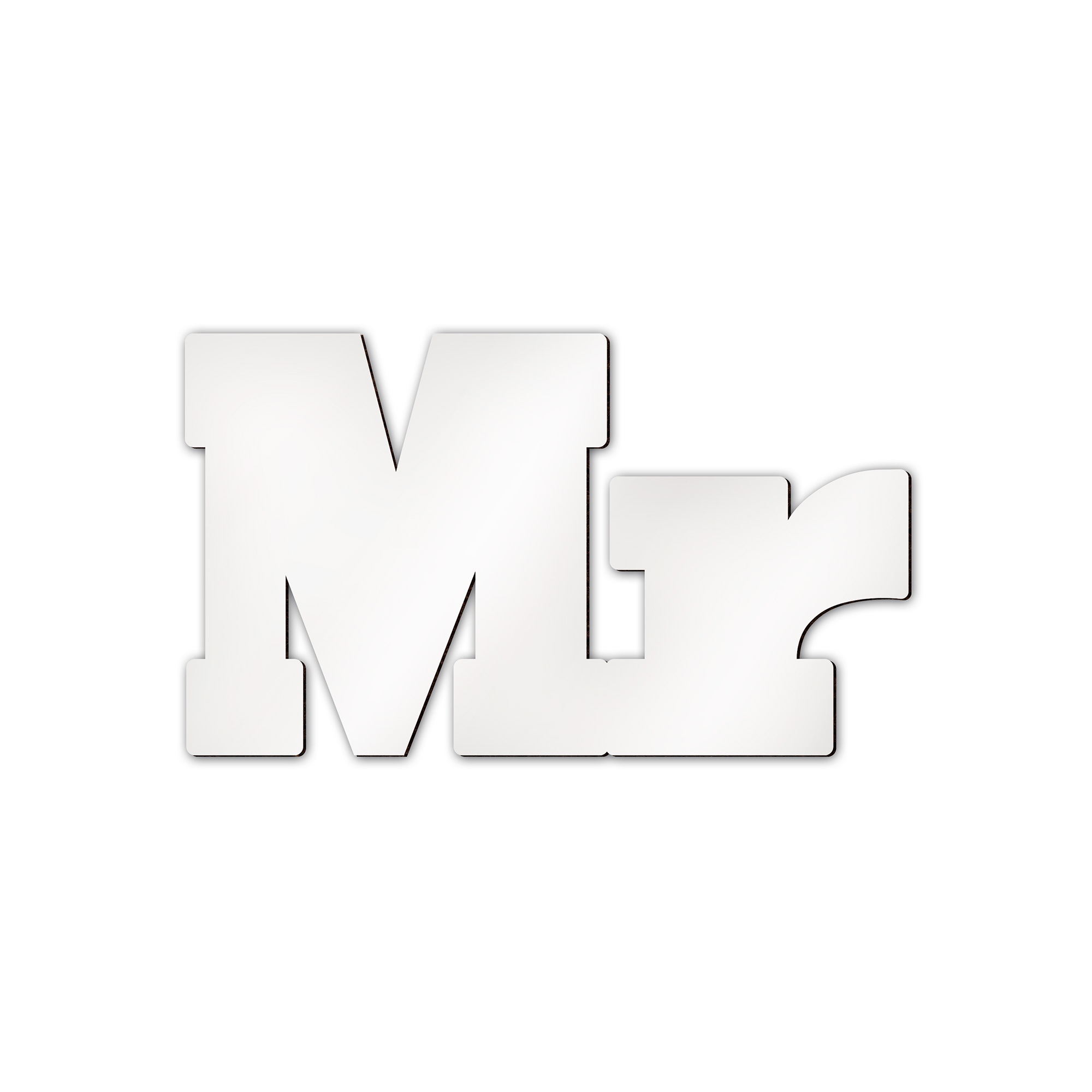 Lettrage Sublistar® en MDF, Hauteur 14 cm, 3 mm d'épaisseur, 100 pcs./carton