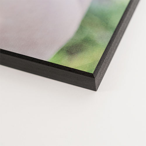 ChromaLuxe panneau mural blanc brilliant, 400 x 600 x 16 mm, Couleur du cadre noir, 6 pcs/carton