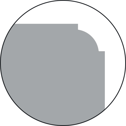 Outil de découpage ACCR-1, outil arc infléchi, rayons divers