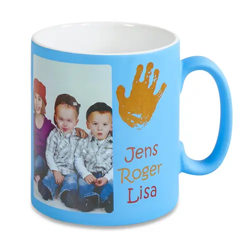 Keramiktasse matt für Tonertransfer, 10oz