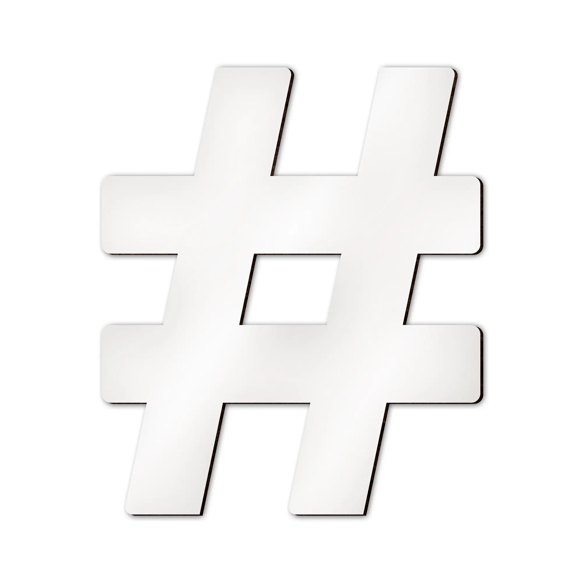 Sublistar® MDF Buchstaben und Sonderzeichen, Höhe 14 cm, 3 mm stark, 100 St./Karton