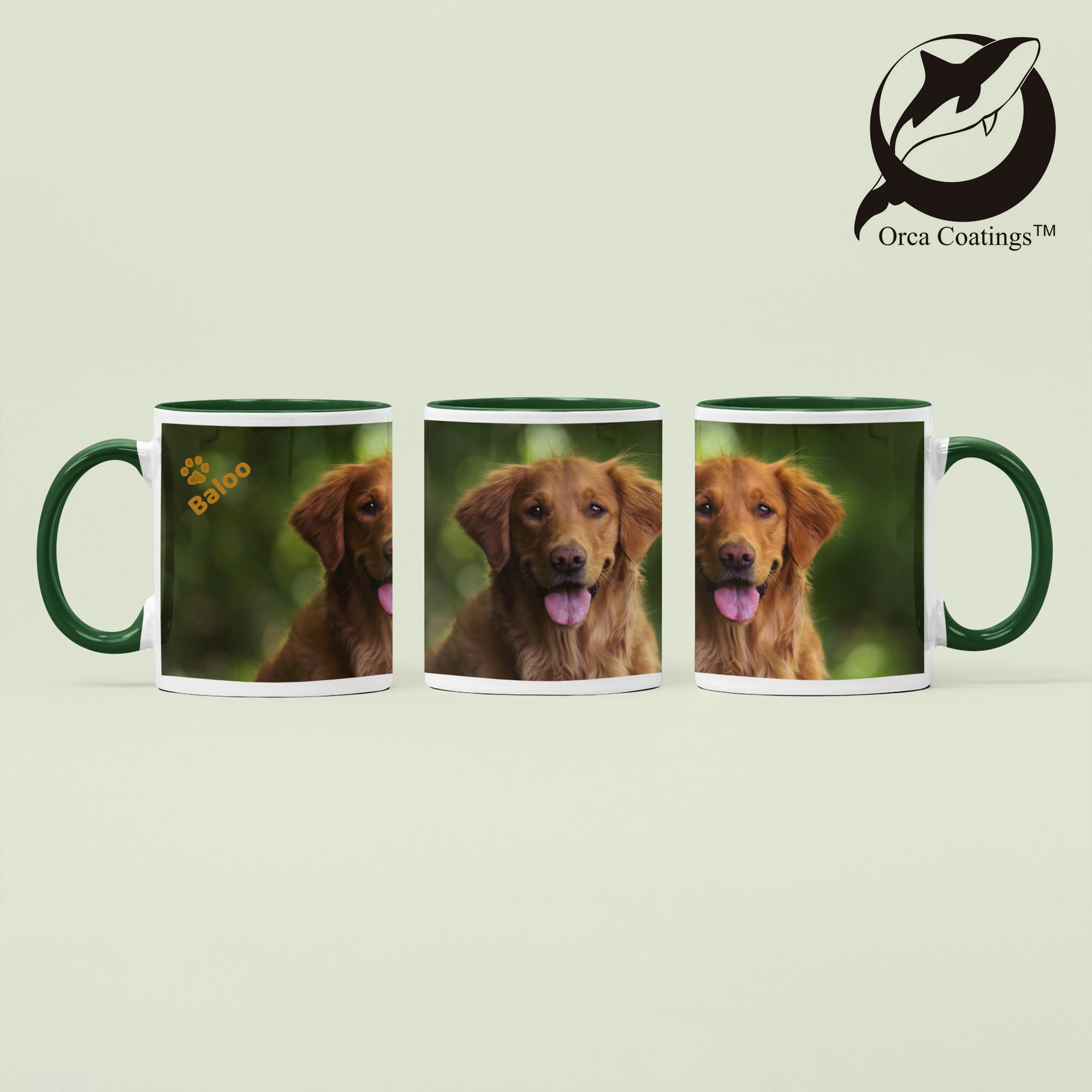 Tasse en céramique TWO TONES & HANDLE 11oz, Orca™ Coating, divers coloris