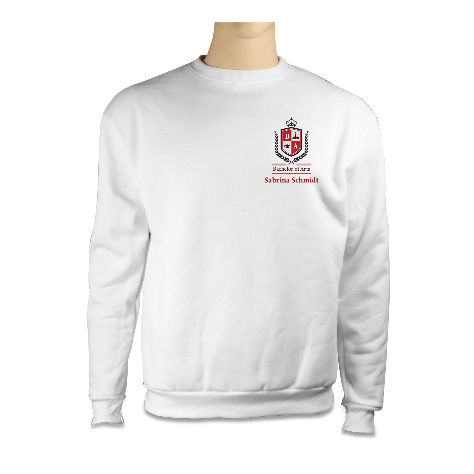 Basic Sweatshirt, Farbe White, div. Größen