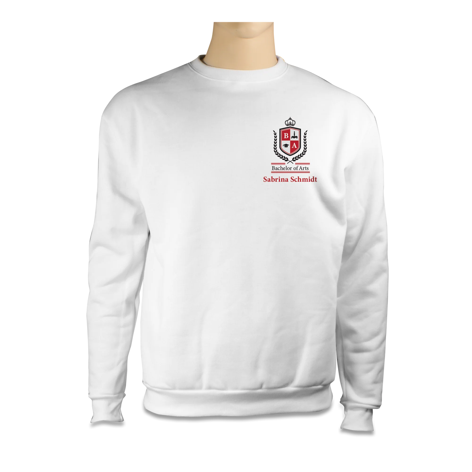 Basic Sweatshirt, Farbe White, div. Größen