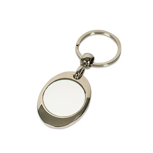 Schlüsselanhänger mit Einkaufswagenchip, 30 x 85 mm