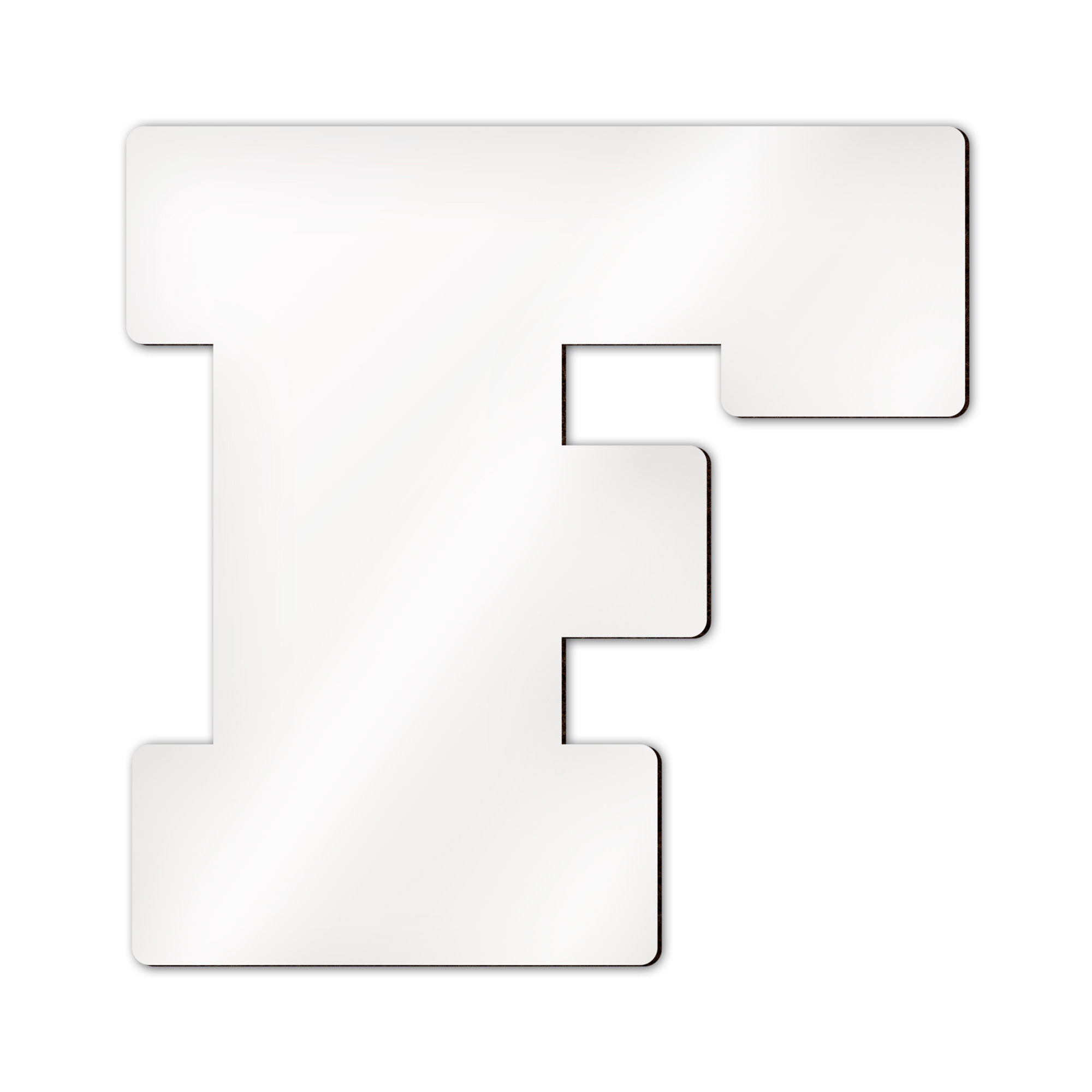 Lettres d’alphabet et caractères spéciaux Sublistar® en MDF, Hauteur 14 cm, 3 mm d'épaisseur, 100 pcs./carton