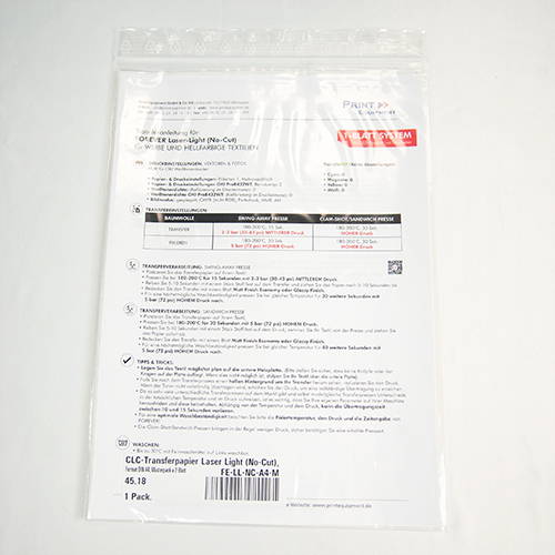 Laser-Light (No-Cut), Format DIN A4, Musterpack à 2 Blatt Laser-Light (No-Cut), Format DIN A4, Musterpack à 2 Blatt