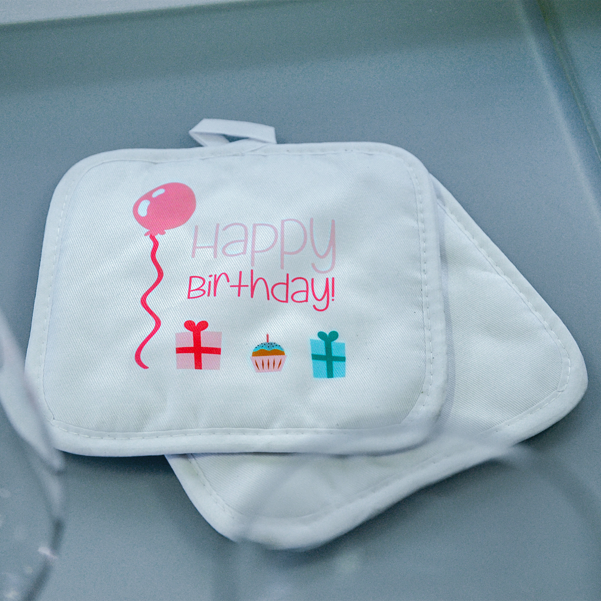 Sublistar® Manique blanc, 100% polyester, taille 17 x 17 cm, 6 lots/pack, 144 lots/carton