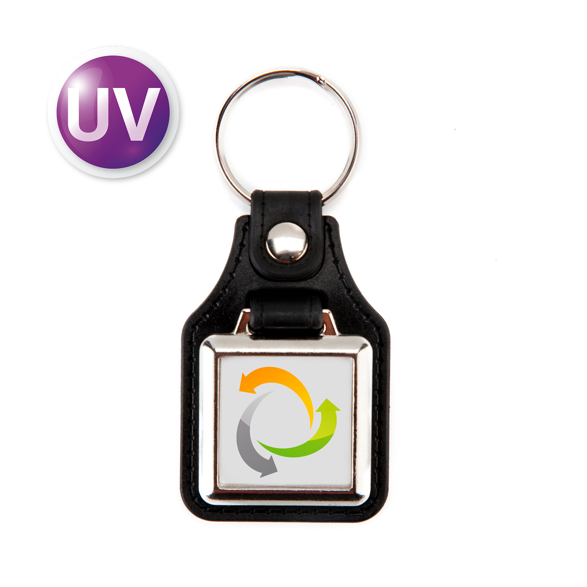 UV Multiplexx Schlüsselanhänger, Metall, Kunstleder, versch. Ausführungen