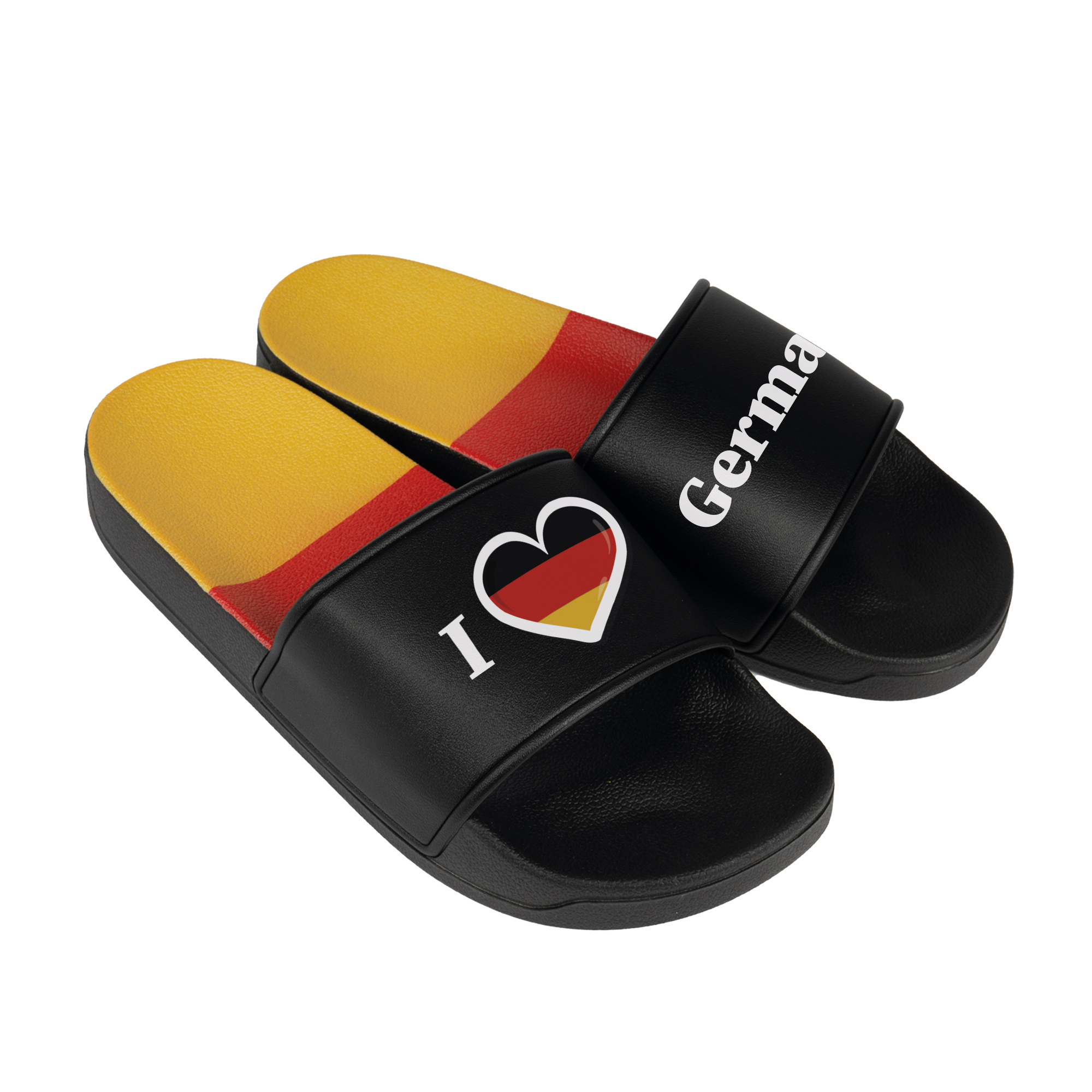 Badelatschen mit bedruckbarer Lasche (für DTF), Europa, div. Länderfarben und Größen