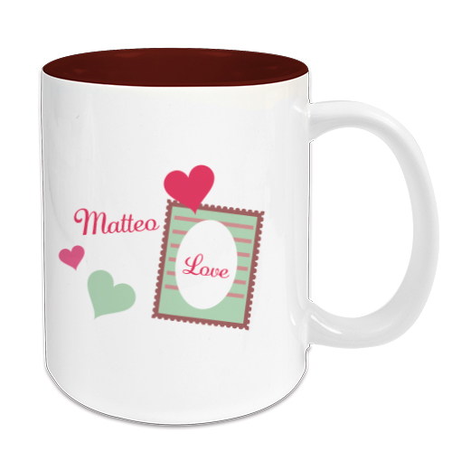 Ceramic mug TWO TONES 11oz, Sublistar®-Coating, various colours