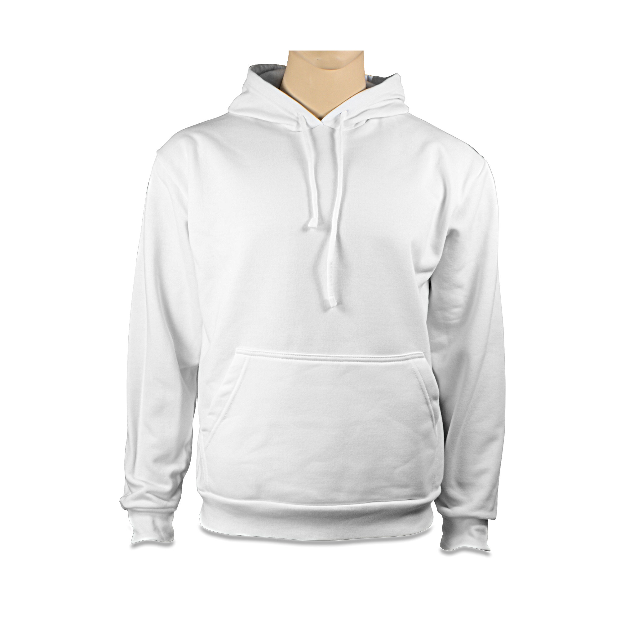 Basic Kapuzen-Sweatshirt Hoody, Farbe White, div. Größen