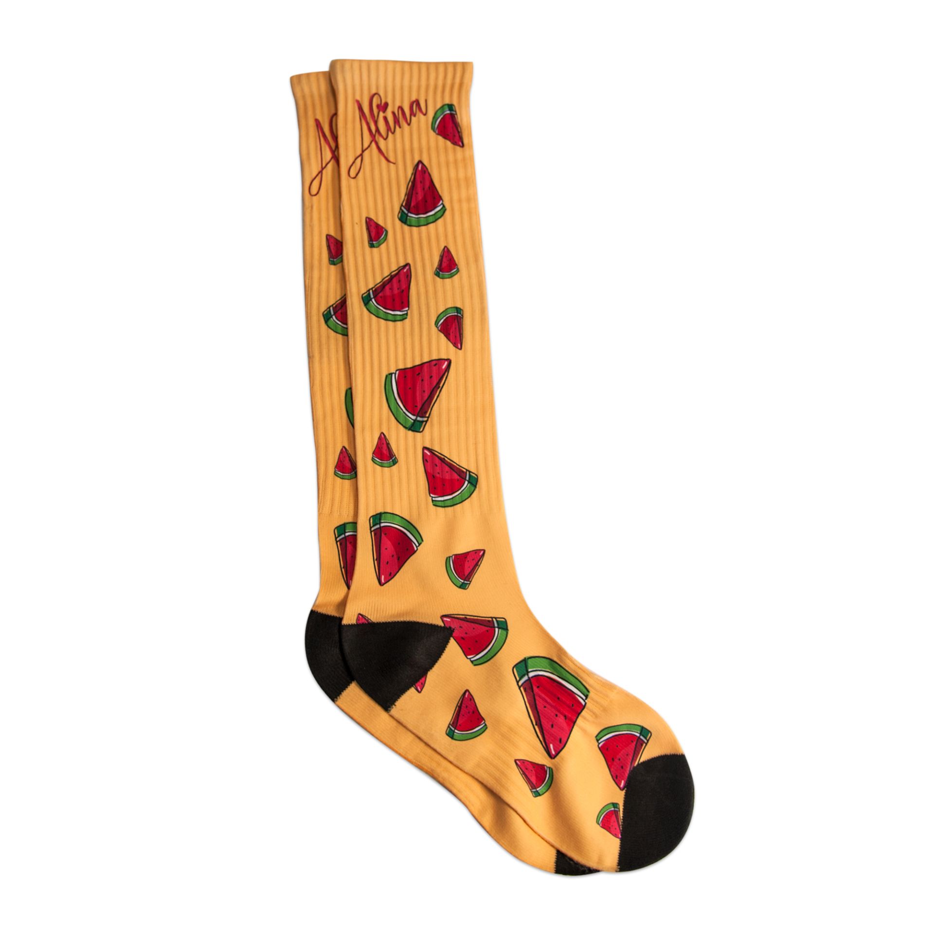 Chaussettes courtes blanches - noires, diverses tailles