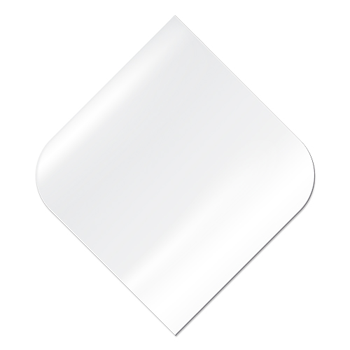 Tableau photo Duraluxe en aluminium blanc brillant, diverses tailles