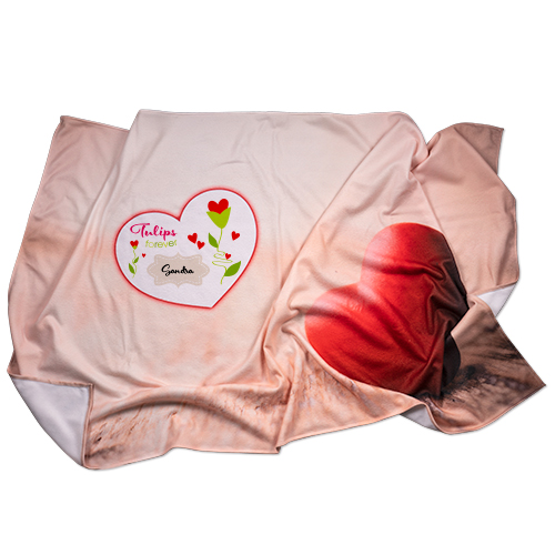 Couverture polaire en microfibre, 100% polyester, taille 95 x 150 cm, imprimé sur une face avec différents motifs