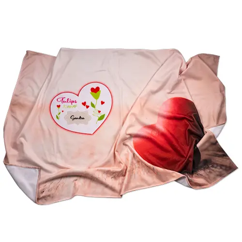 Mikrofaser Fleece-Decke aus 100% Polyester, Größe 95 x 150 cm, einseitig bedruckt mit versch. Motiven