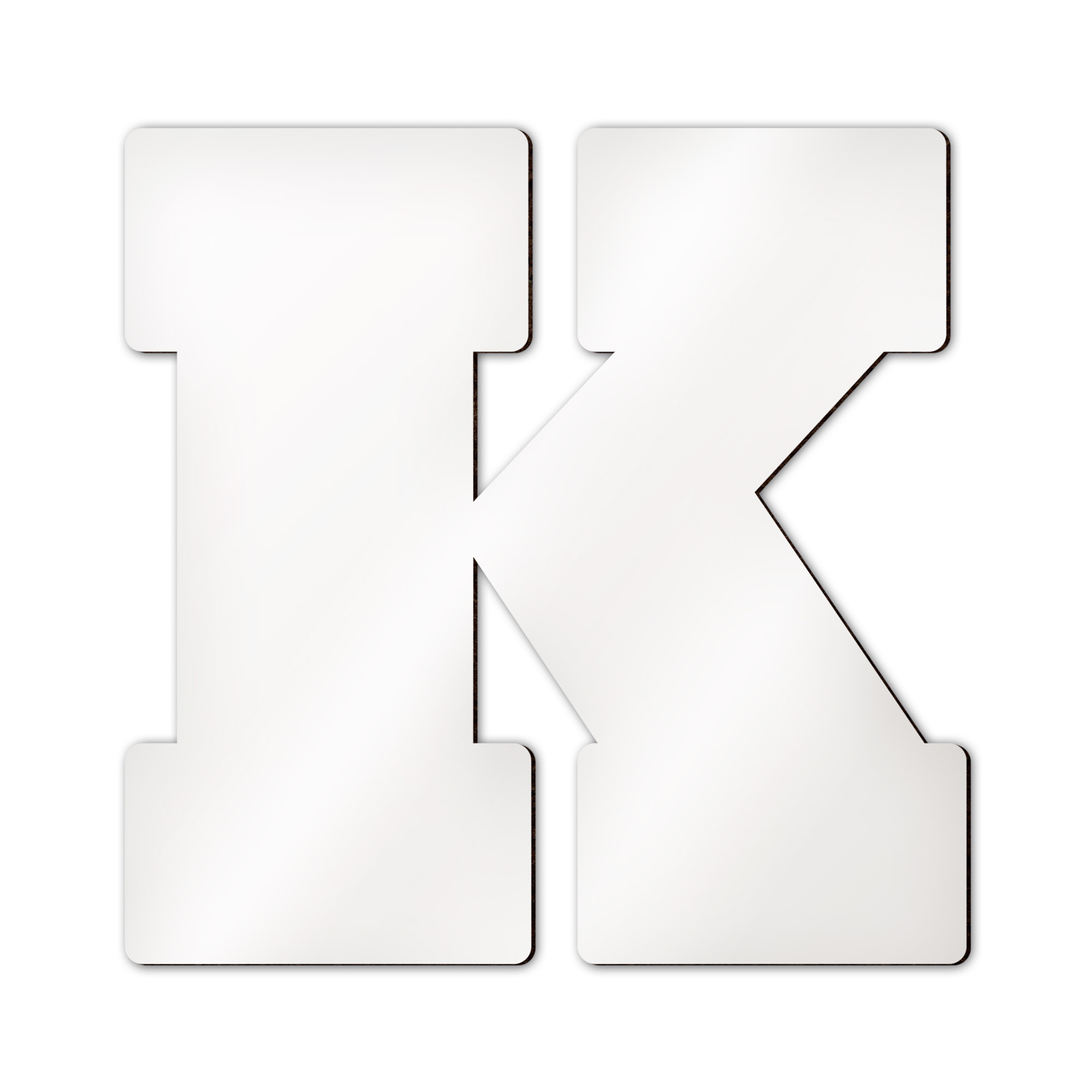 Lettres d’alphabet et caractères spéciaux Sublistar® en MDF, Hauteur 14 cm, 3 mm d'épaisseur, 100 pcs./carton