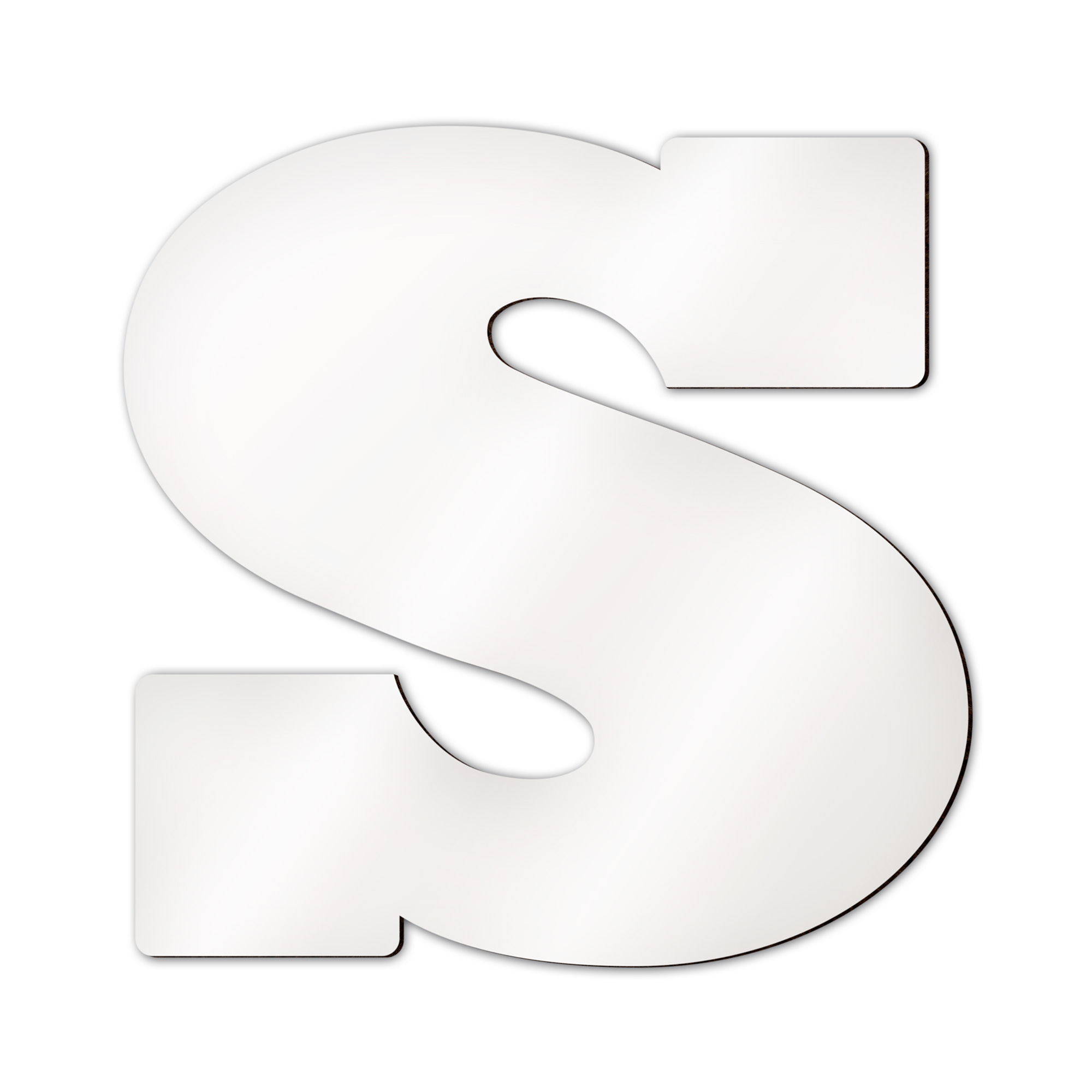 Lettres d’alphabet et caractères spéciaux Sublistar® en MDF, Hauteur 14 cm, 3 mm d'épaisseur, 100 pcs./carton