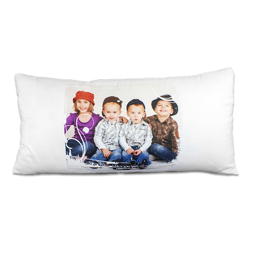 Sublistar® Kissenbezug weiß mit glatter Oberfläche, 100% Polyester-Mikrofaser, Größe 80 x 40 cm