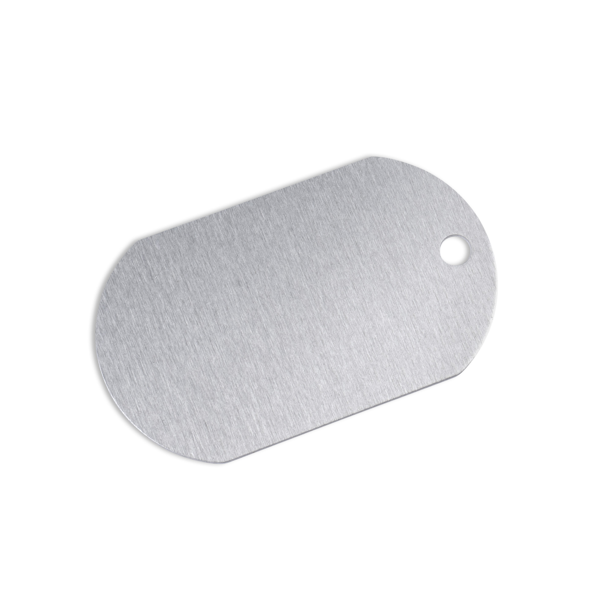 UNISUB Pendentif en aluminium argent, 30 x 50 mm,  imprimable d’une face, 50 pcs./carton
