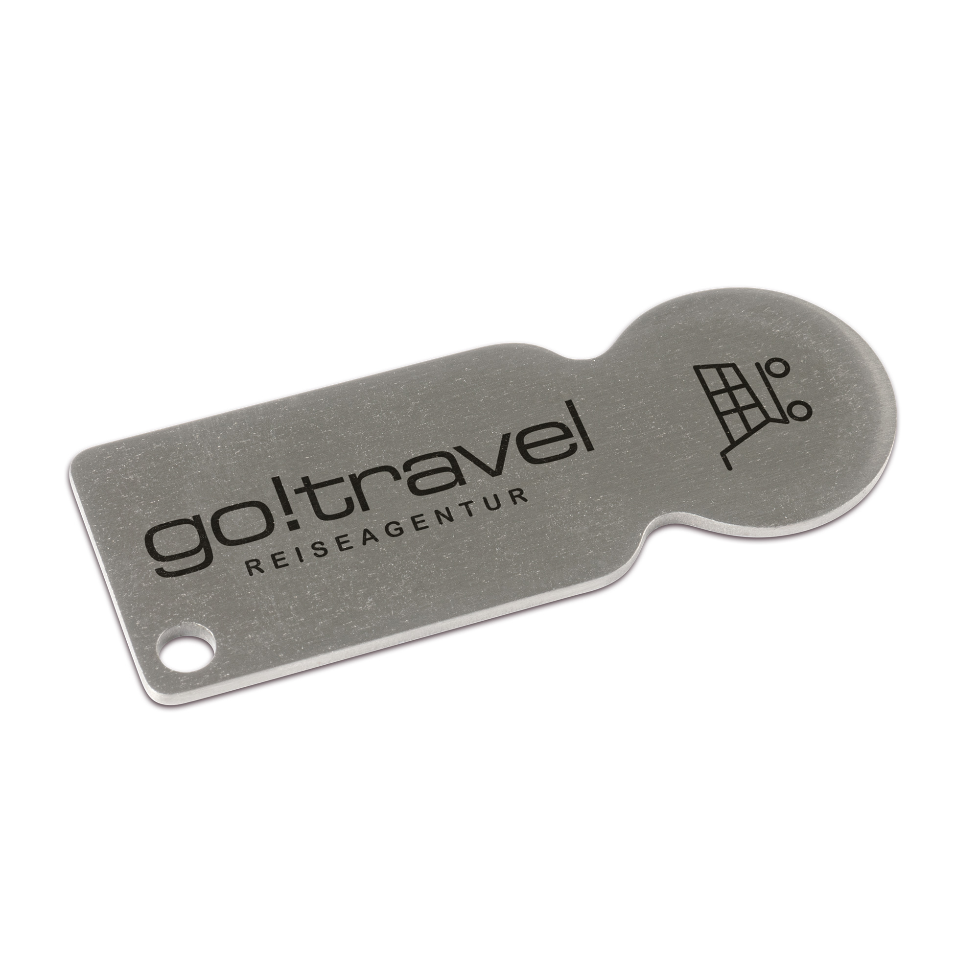 Jeton de caddy en métal, diverses couleurs