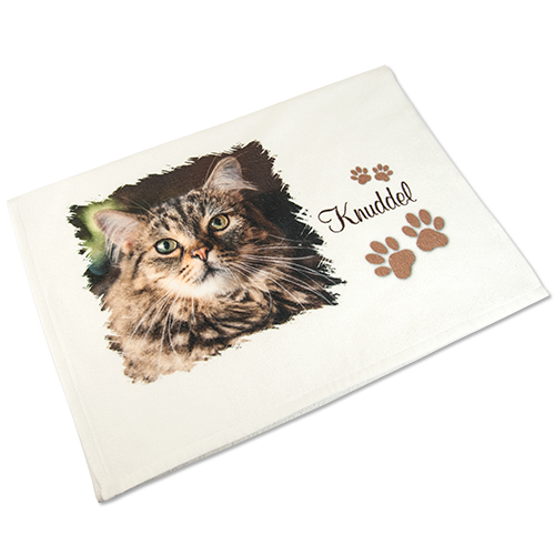 Serviette en microfibres avec un verso en coton, couleur blanc, diverses tailles