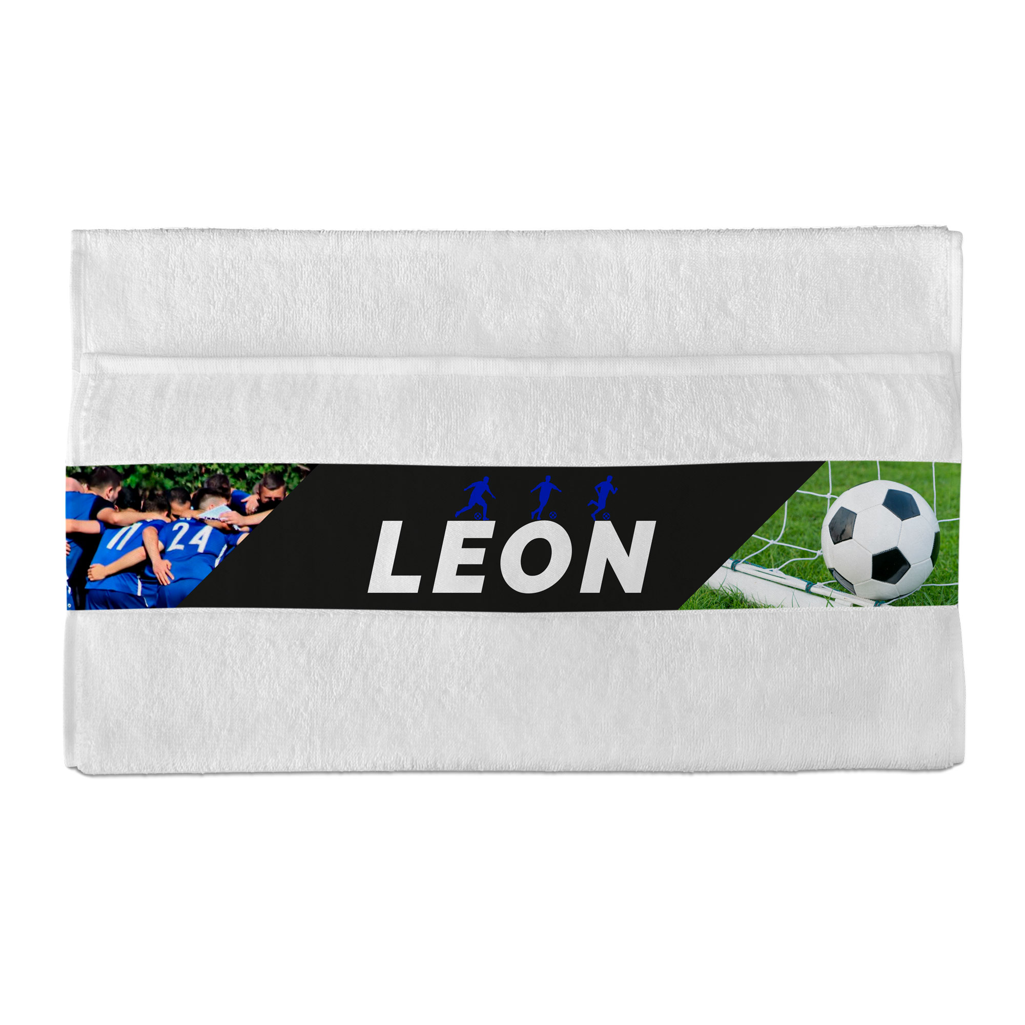 Serviette en coton avec bordure polyester, diverses couleurs et tailles