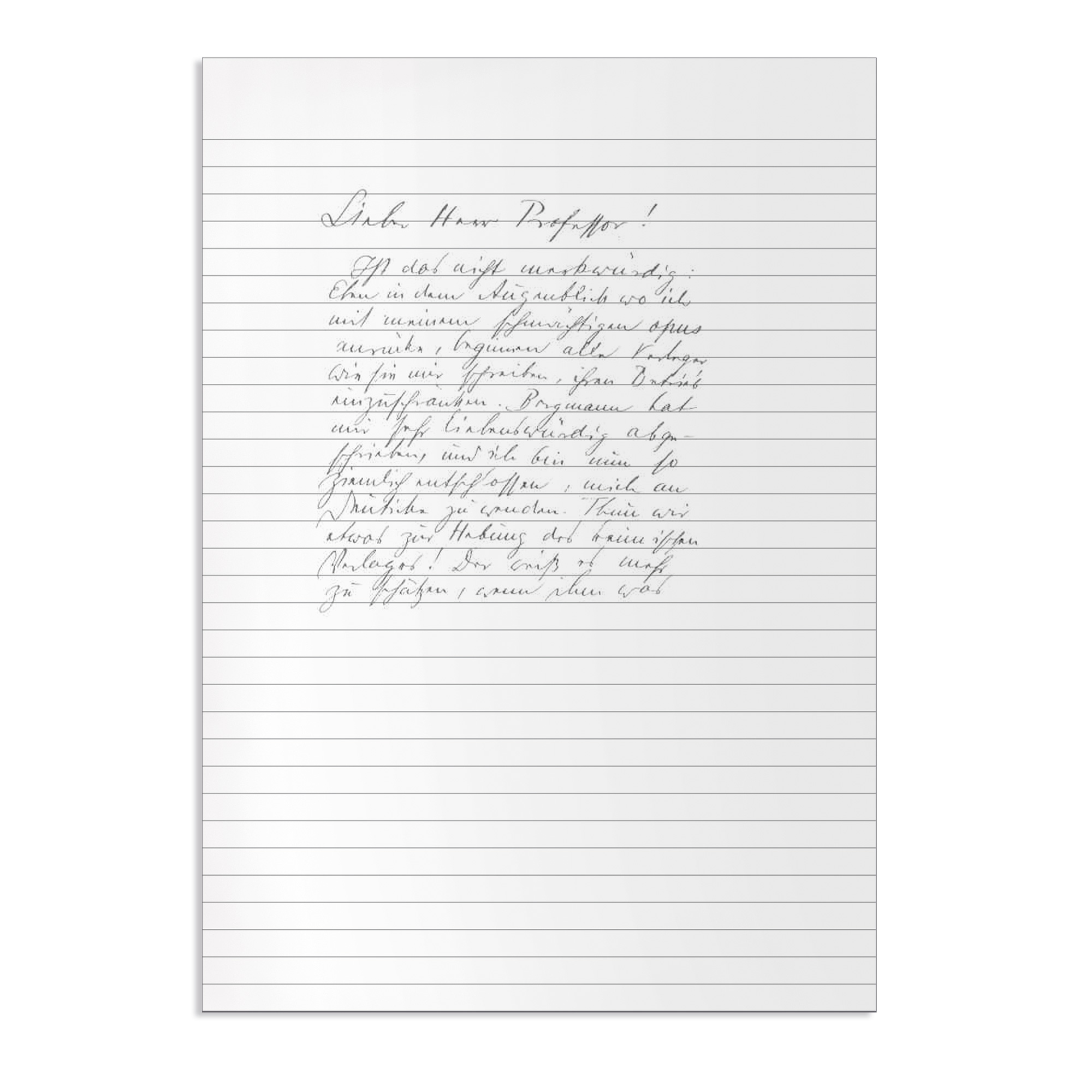 Schreibblock liniert, DIN A4, 50 Blatt 