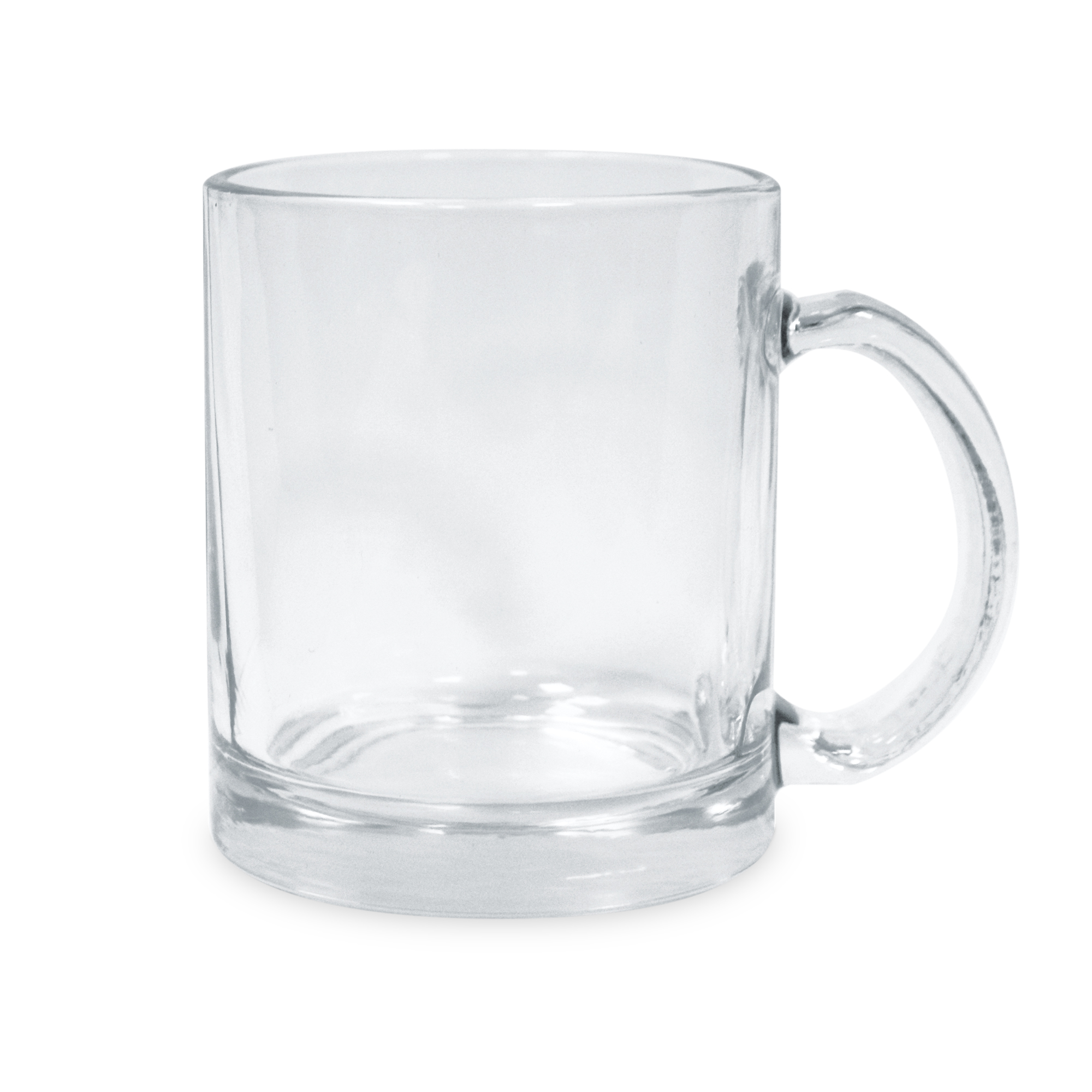 Tasse en verre transparent 10oz, lavage main recommandé, 12 pcs./couche, 36 pcs./carton