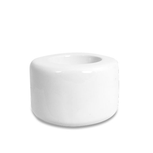 Bougeoir en céramique ou bougie chauffe-plat, couleur blanc crème, Ø 80 mm, hauteur 50 mm, 96 pcs./carton